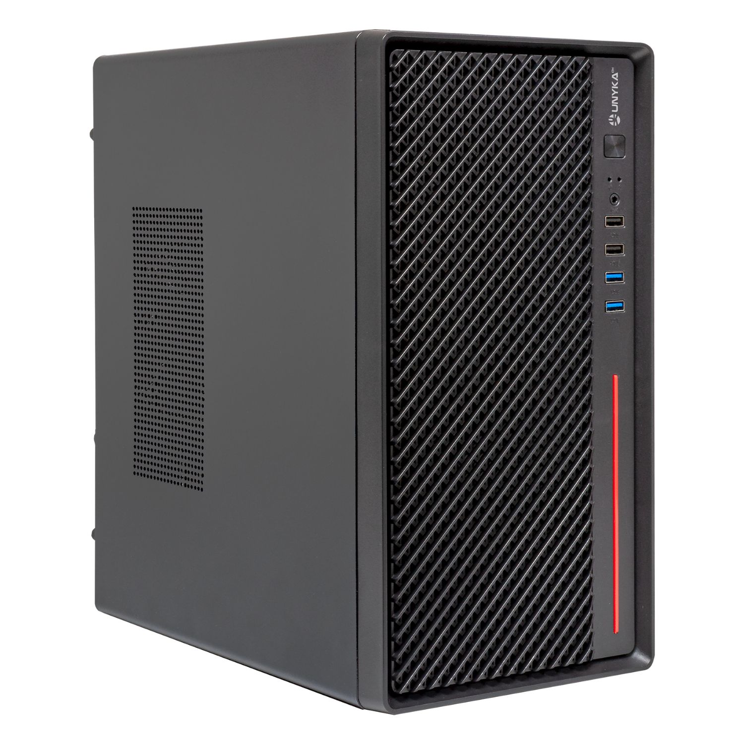 UK52121 - Caja UNYKA Numen 300 Pro 4Usb mATX Negro/Rojo. (UK52121)