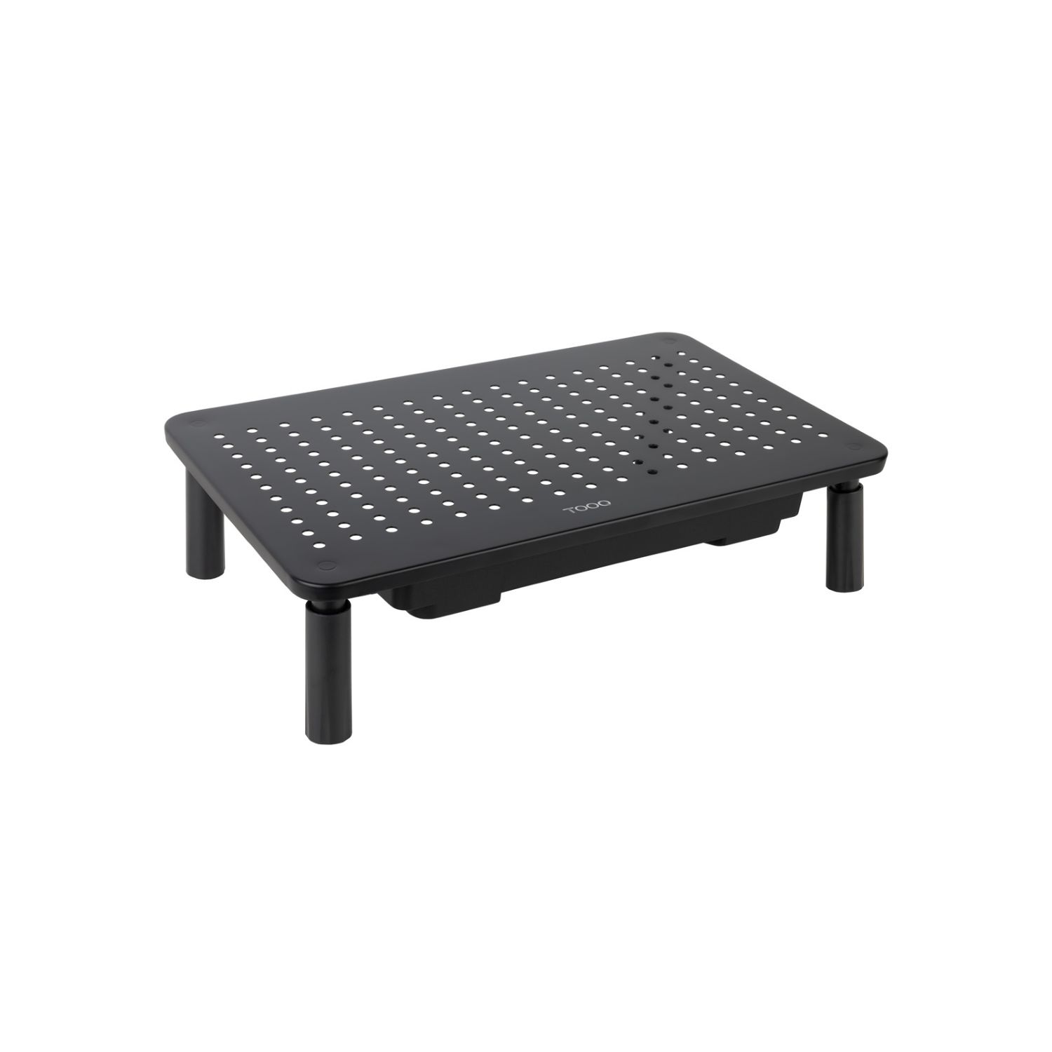 TQMR087 - Soporte Elevador TOOQ con Cajn para Monitor/Porttil, hasta 20Kg, Negro (TQMR087)