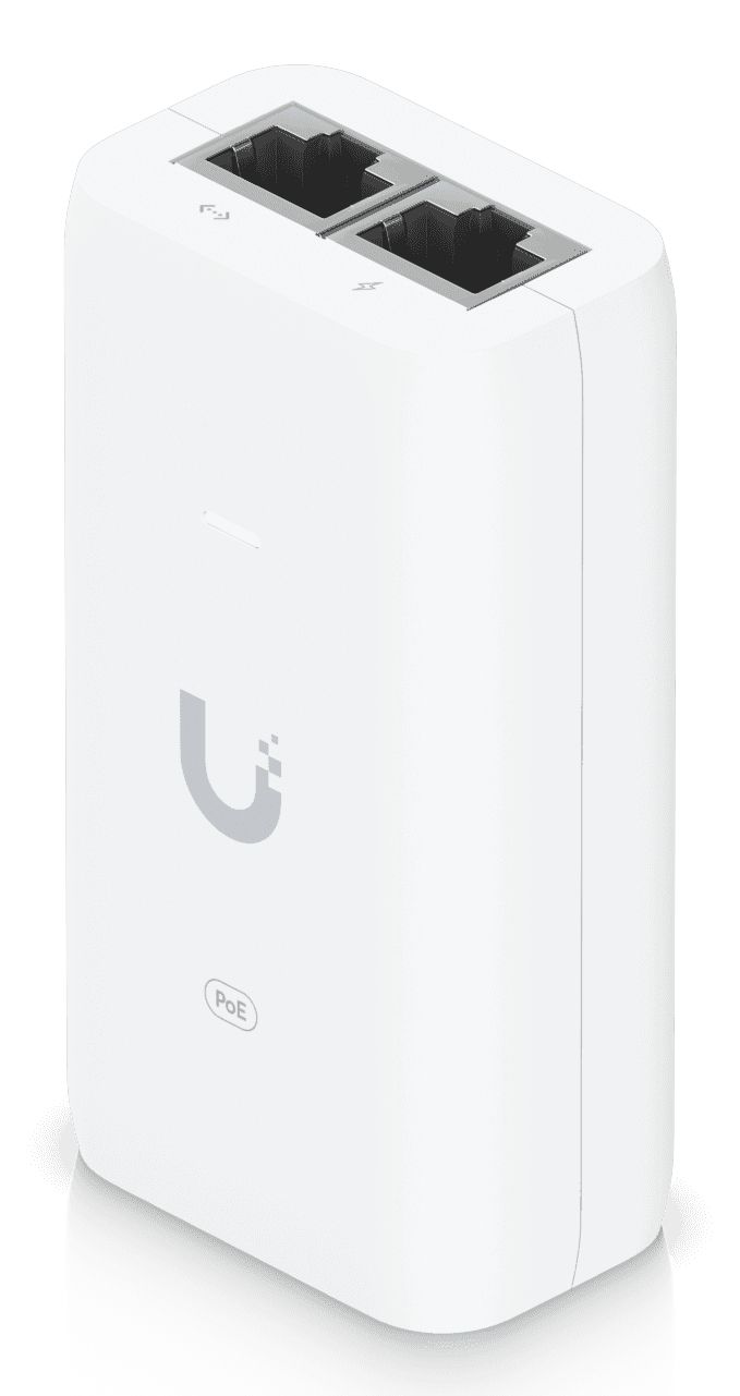 U-PoE - Adaptador Ubiquiti Inyector PoE 48V Ethernet GbE Blanco (U-PoE)