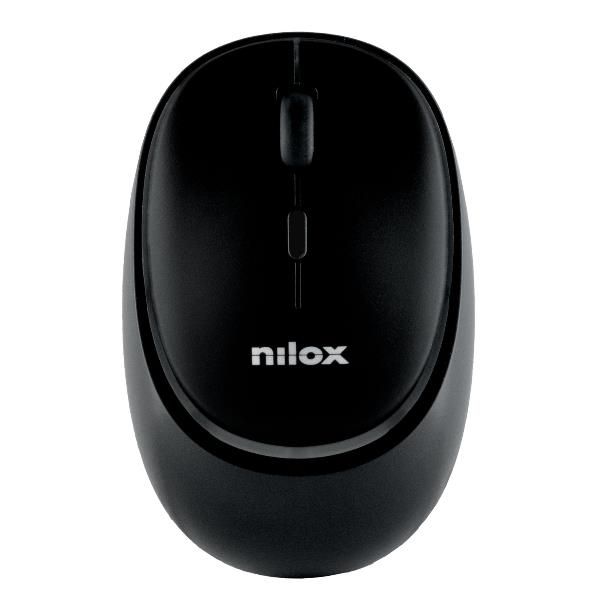 NXMDWS102 - Raton NILOX Dual-Wireless 3.0 y 5.2, Incluye un cable USB Tipo C para la carga, Silencioso, Negro (NXMDWS102)
