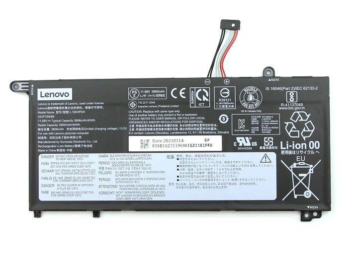 L19D3PDA - Batera Lenovo ThinkBook 14 G2 11.58v 3880mAh (L19D3PDA)