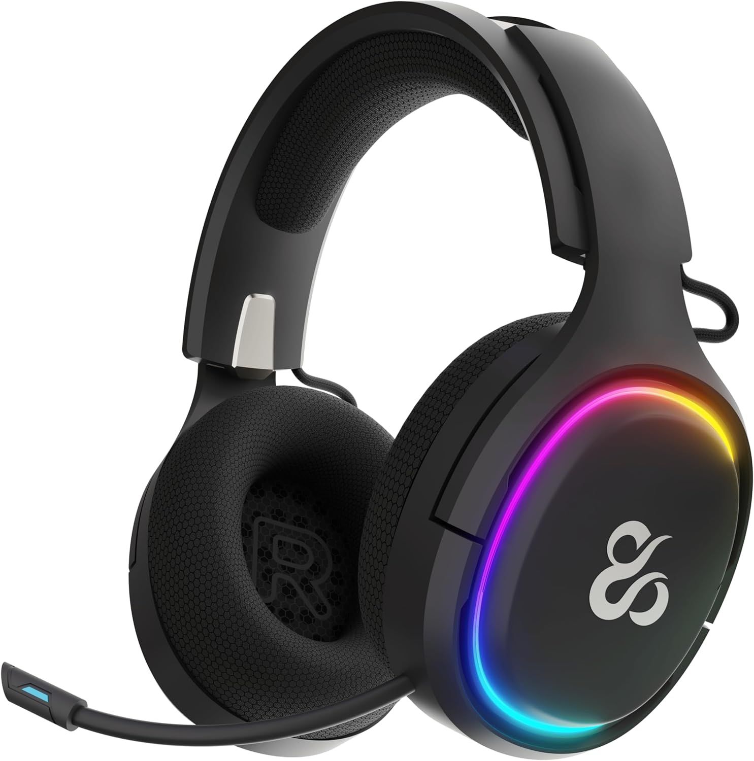 NS-HS-ATONV2 - Auriculares Gaming Newskill Inalmbricos Bluetooth 5.0 RGB Negro (NS-HS-ATONV2)