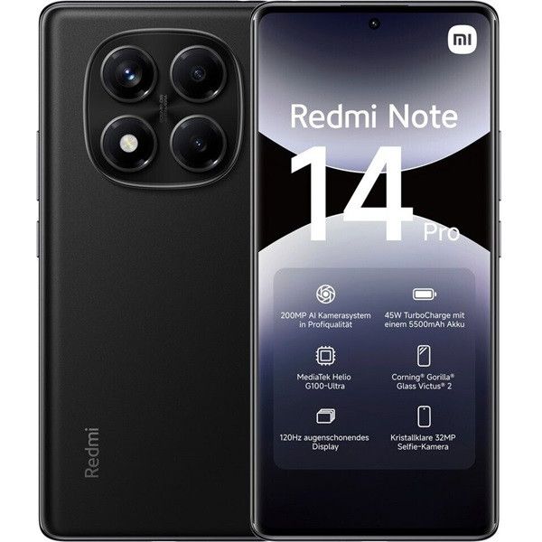 NOTE14P 12-512 BK - Smartphone XIAOMI Redmi Note 14 Pro 6.67
