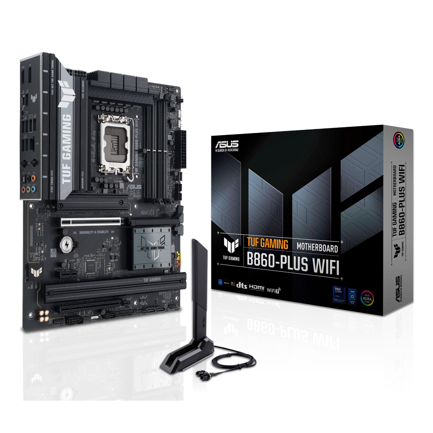 90MB1JL0-M0EAY0 - Placa base ASUS TUF GAMING B860-PLUS WIFI: (1851) 4DDR5 M.2 SATA3 PCIe USB-A/C DP HDMI RJ45 7.1 ATX WiFi 7 Bluetooth 5.4 Ethernet 2.5 GbE