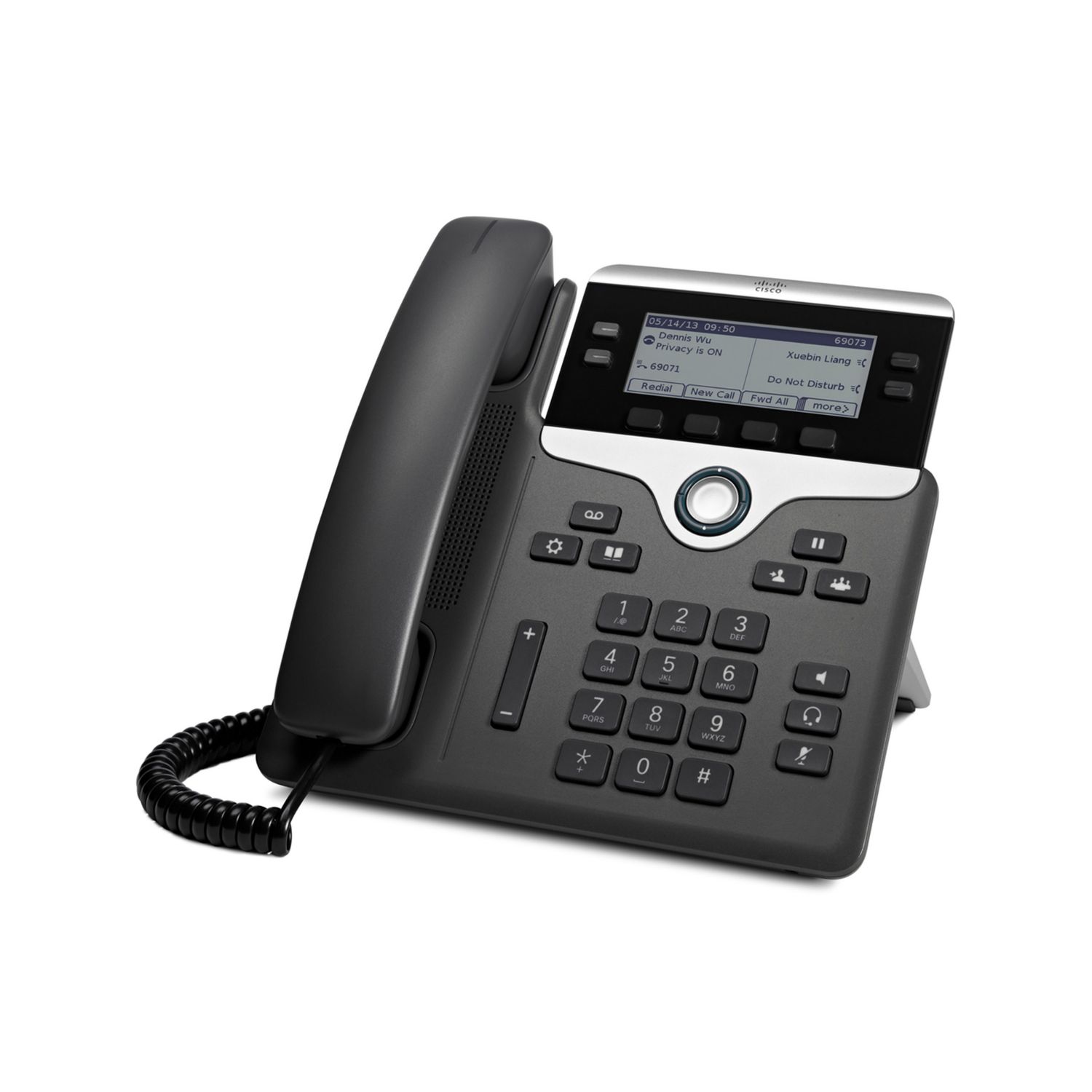 CP-7841-K9= - Telfono CISCO 7841 Pantalla LCD 4 Lneas SIP Ethernet GbE PoE Negro/Plata (CP-7841-K9=)