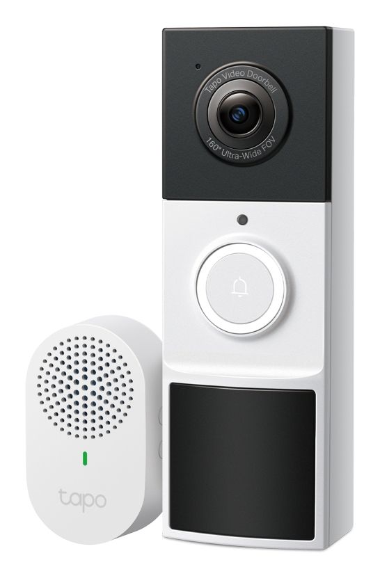 Tapo D210 - Timbre Inteligente TP-Link TAPO D210 con C�mara 3mp H.264 Micr�fono/Altavoces Incorporados WiFi Visi�n Nocturna LED IR IP65 Pared Negro/Blanco (Tapo D210)