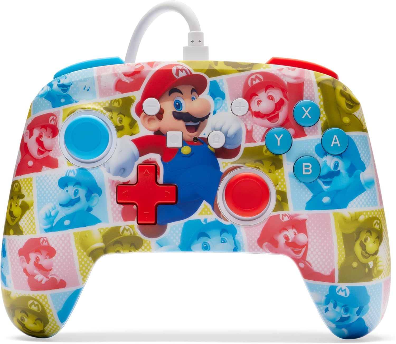 NSGP0282-01 - GamePad PowerA Nintendo Switch Mario Hero Reel Cable USB 3m (NSGP0282-01)