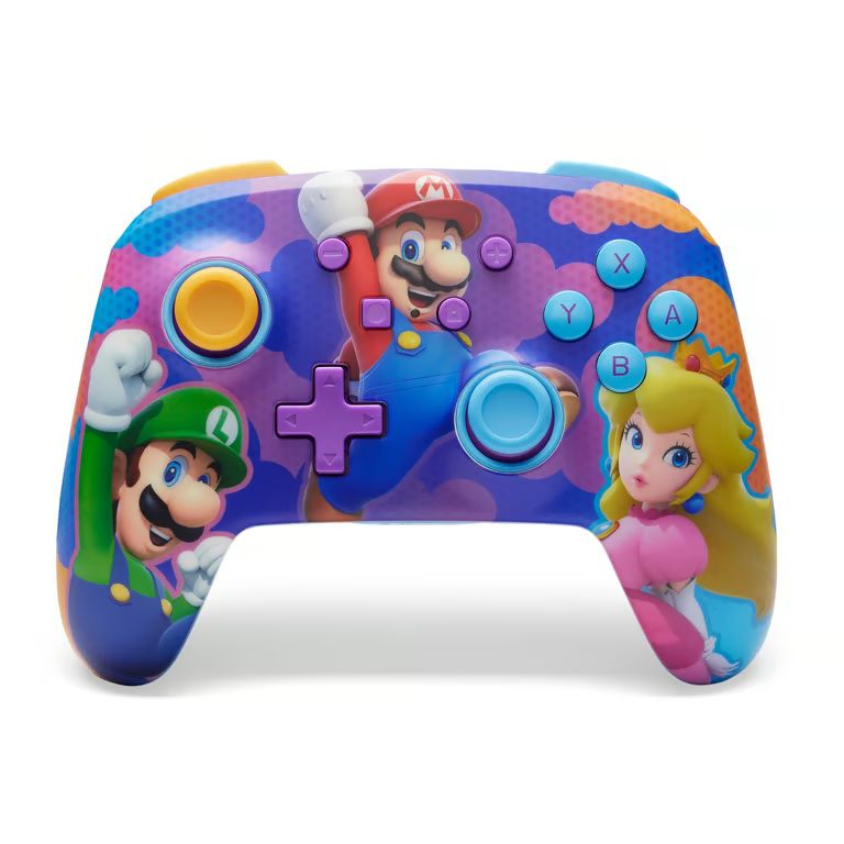 NSGP0287-01 - GamePad PowerA Wireless Bluetooth 5.0 Nintendo Switch Color Splash Heroes Cable de Carga USB-C 3m (NSGP0287-01)