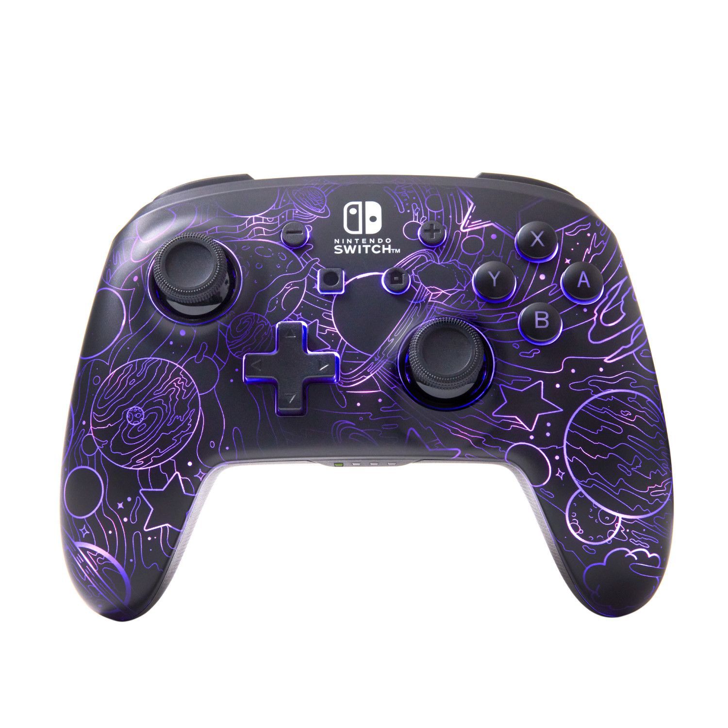 NSGP0349-01 - GamePad PowerA Wireless Nintendo Lumectra Galactic Vortex Cable de Carga USB-C 3m Iluminaci�n RGB (NSGP0349-01)