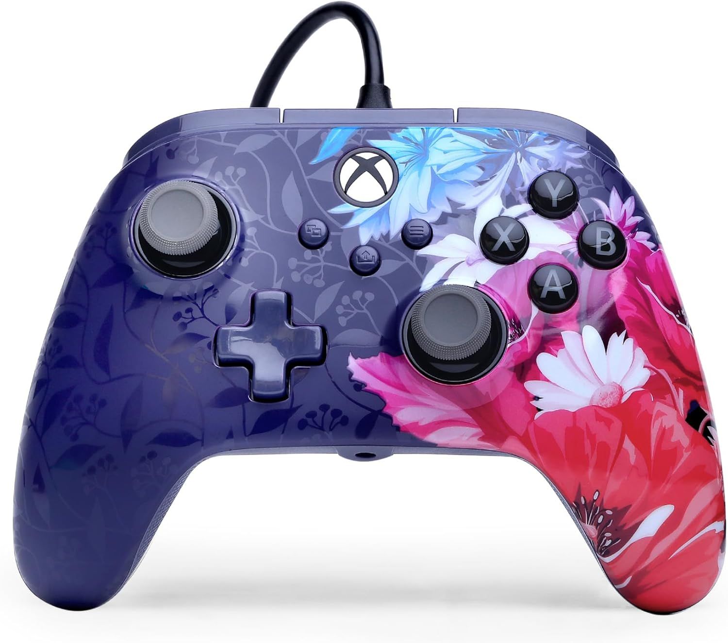 XBGP0473-01 - GamePad PowerA Advantage Plus Xbox Series X/S Night Blossom Cable USB-C 3m (XBGP0473-01)
