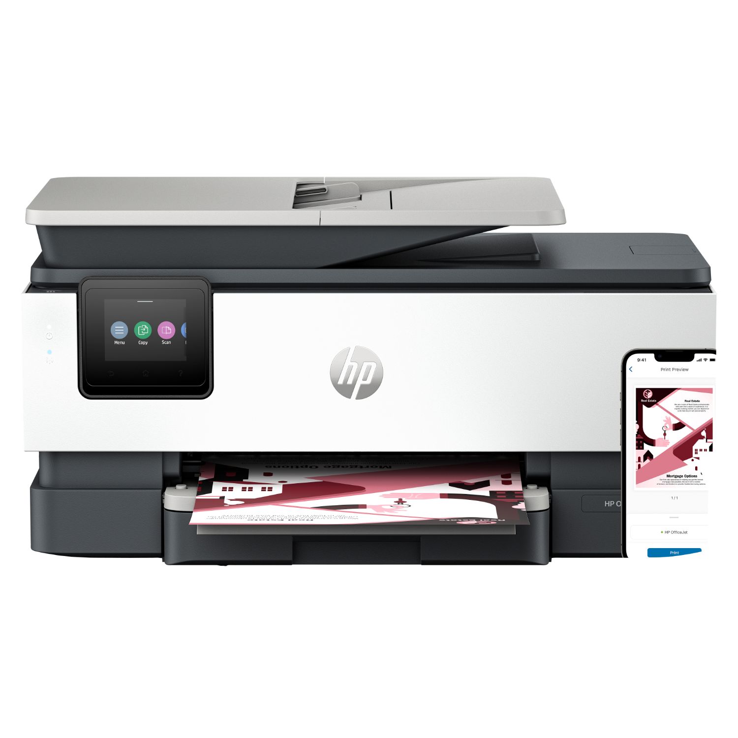 405U3B - Impresora Multifuncin HP Officejet Pro 8122e Pantalla CGD 2.7? 4800x1200dpi A4 Color ADF USB WiFi 5 Bluetooth Ethernet Dplex Gris/Blanca (405U3B)