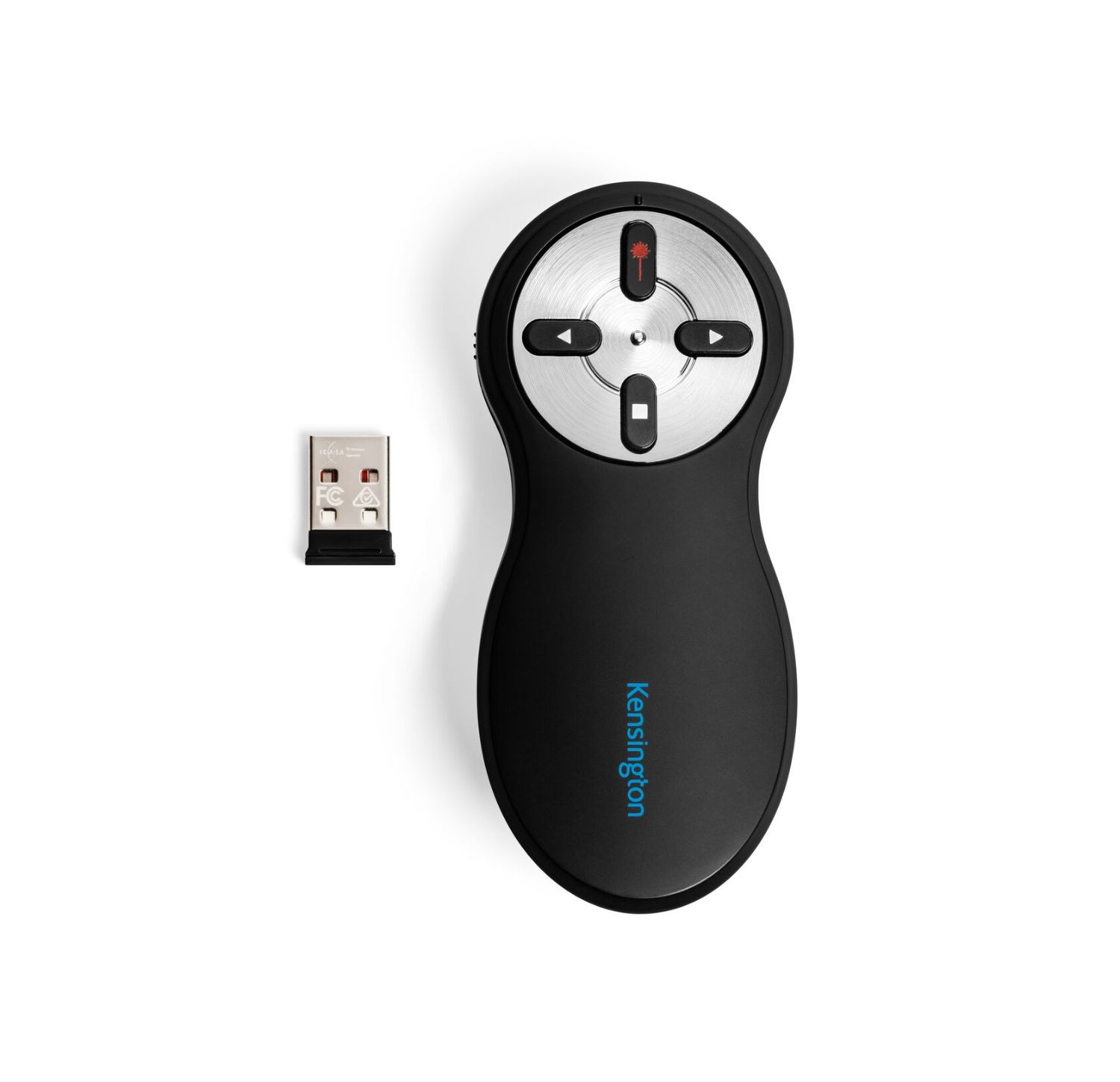 33374EU - Presenter Kensington Lser Rojo RF 2.4GHz 4 Botones Negro (33374EU)