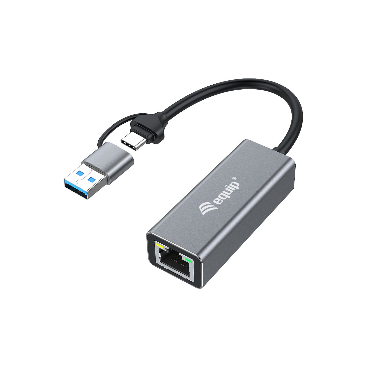 EQ133495 - Adaptador EQUIP USB-C a RJ45 2.5 GbE 0.15m Gris (EQ133495)