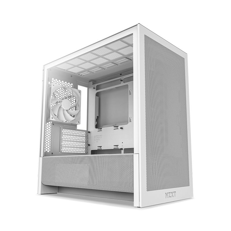 CC-H31FW-01 - Caja NZXT H3 Flow Panel Lateral de Cristal Templado 1xUSB-A 3.0 1xUSB-C 3.1 mATX Mini-ITX Blanca (CC-H31FW-01)