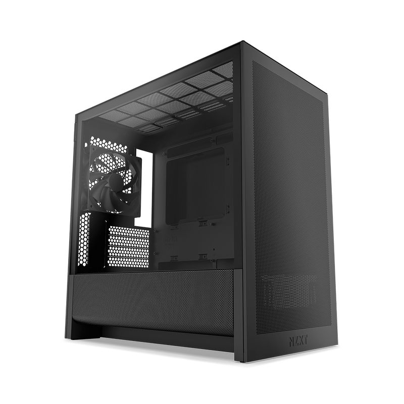 CC-H31FB-01 - Caja NZXT H3 Flow Panel Lateral de Cristal Templado 1xUSB-A 3.0 1xUSB-C 3.1 mATX Mini-ITX Negra (CC-H31FB-01)