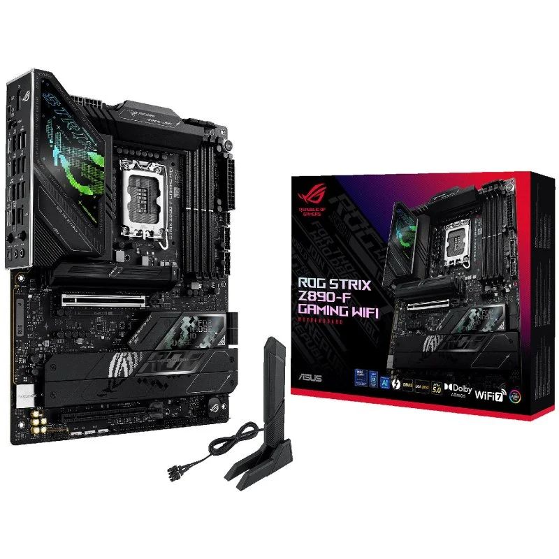 90MB1I40-M0EAY0 - Placa base ASUS ROG STRIX Z890-F GAMING WIFI: (1851) 4DDR5 M.2 SATA3 PCIe USB DP HDMI RJ45 7.1 ATX WiFi 7 Bluetooth 5.4 Ethernet 2.5 GbE