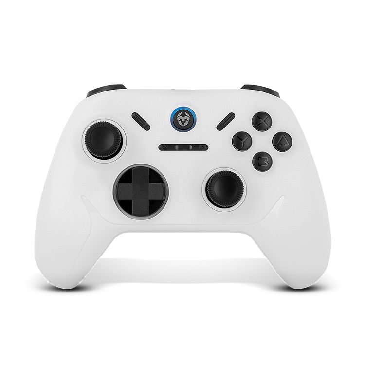 NXKROMKADOERWH - GamePad KROM Kadoer Wireless Bluetooth5.0, compatible con PC/Switch/Switch2/IOS/Android, Blanco (NXKROMKADOERWH)