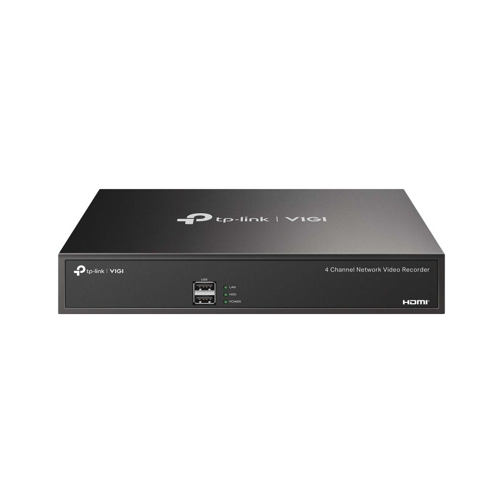 VIGI NVR1004H - Videograbador TP-Link 4K 4 Canales 2xUSB 2.0 1xVGA 1xHDMI 1xRJ45 PoE Negro (VIGI NVR1004H)