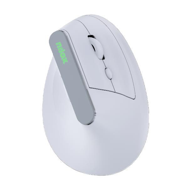 NXMOEVR01W - Ratn Vertical NILOX Wireless Bluetooth Recargable USB-C Silencioso Blanco (NXMOEVR01W)
