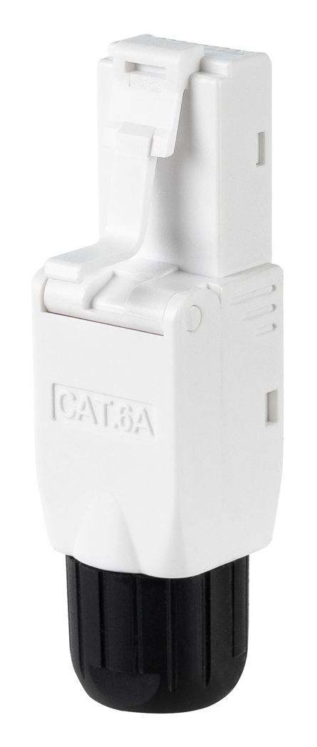 10.21.0601 - Conector Nanocable RJ45 Cat6A 10unidades, Auto Crimpable, Sin Herramientas, Blanco. (10.21.0601)