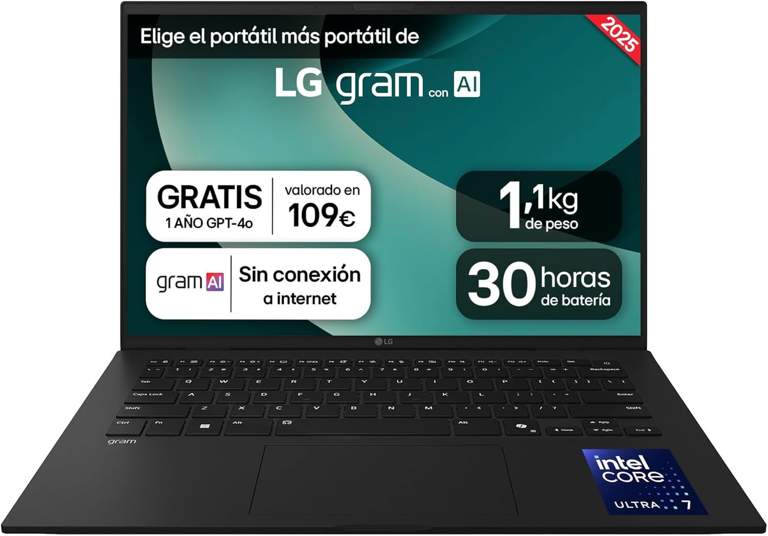 14Z90T-G.AD88B - Porttil LG gram Ultra 7-255H 32Gb 1Tb SSD 14