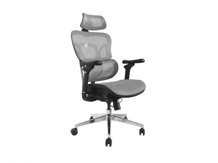 651050 - Silla EQUIP Premium para Oficina Ergonmica Reposabrazos 3D Asiento/Respaldo de Malla Gris (651050)