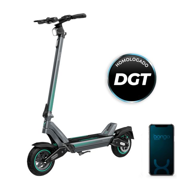 09271 - Patinete elctrico Cecotec Bongo Y45 Connected 750w, doble suspensin, autonoma de hasta 45km, Cumple con todos los requisitos de la nueva normativa espaola de circulacin, homologado DGT, con APP. (09271)