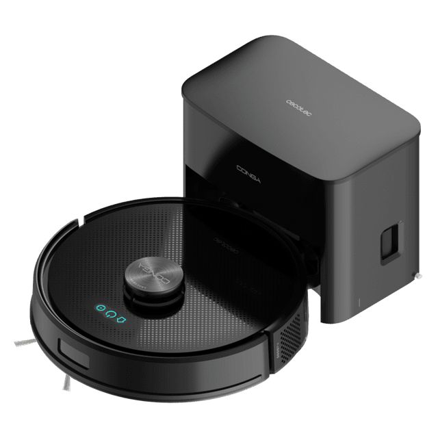 A01_EU01_114519 - Robot Aspirador Cecotec Conga Y50, lser APP y Wifi. 5000 Pa de presin de succin. - de autonoma. Cepillo multifuncin para todas las superficies. Base de autovaciado con bolsa de polvo de 3 L.(A01_EU01_114519)