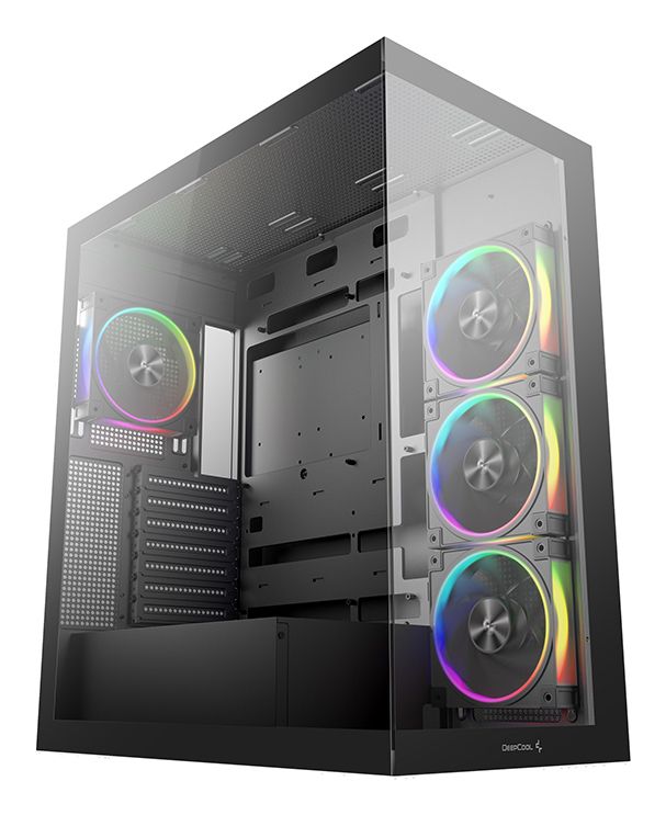R-CG580-BKADA4-G-2 - Caja Gaming DeepCool CG580V2 4F Panel Lateral de Cristal Templado 2xUSB-A 3.0 1xUSB-C 3.1 ATX ITX mATX Negra (R-CG580-BKADA4-G-2)