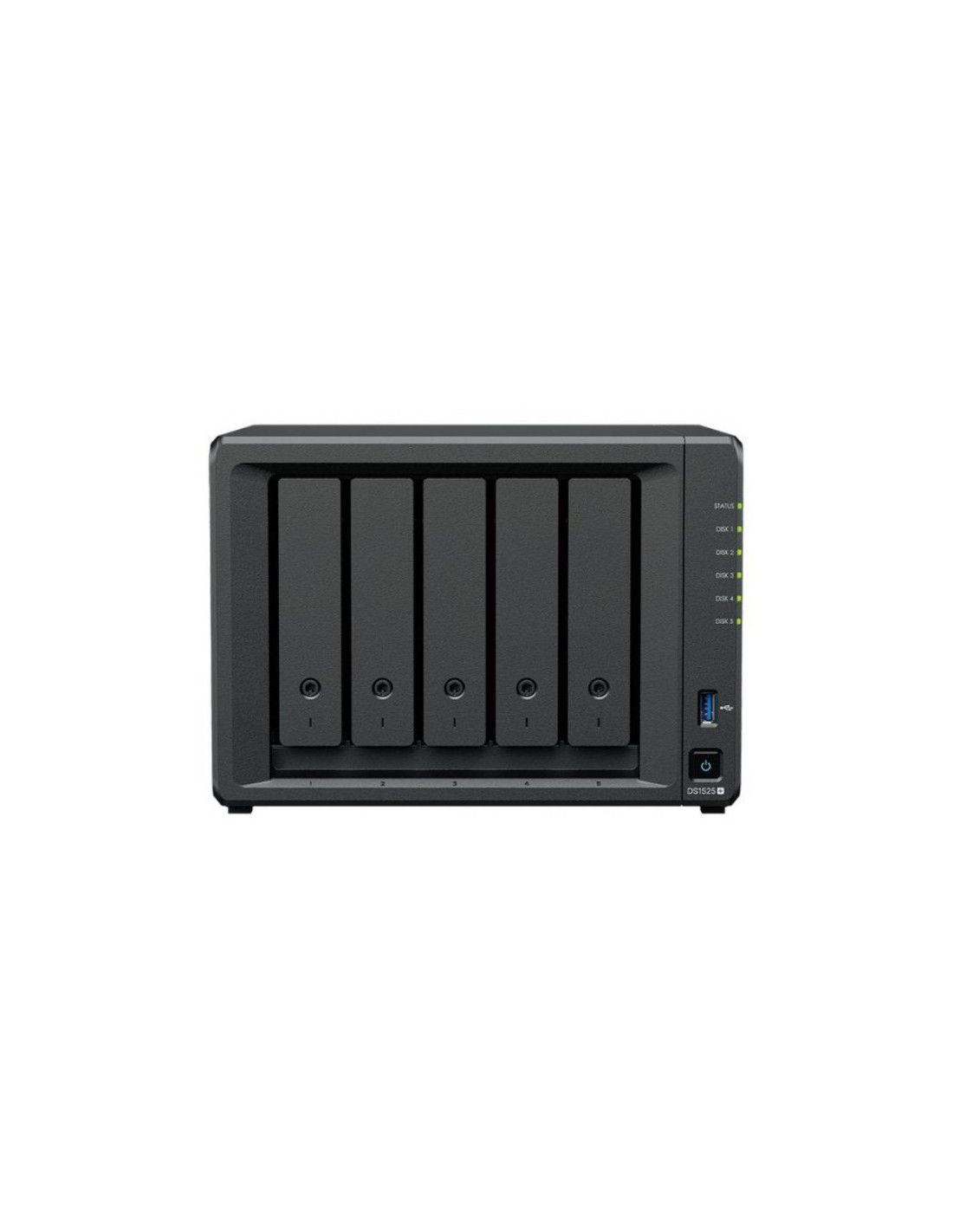 DS1525+ - Servidor NAS Synology AMD Ryzen V1500B 8Gb 5bahas SATA 6Gb/s(DS1525+)