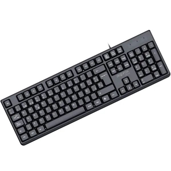 APPMX205 - Teclado Approx Usb.2.0 Cable1.45m Negro (APPMX205)