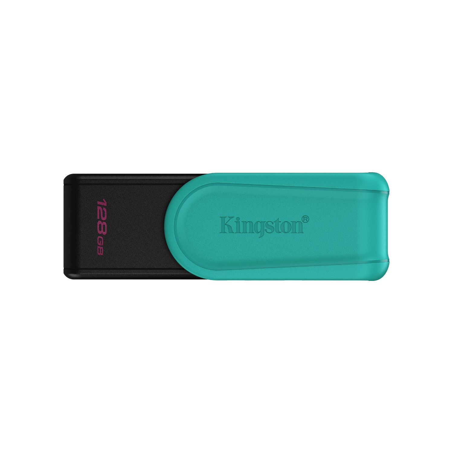 DTXS/128GB - Pendrive Kingston DataTraveler Exodia S 128Gb Usb3.2, Tapn giratorio, Negro/Turquesa. (DTXS/128GB)