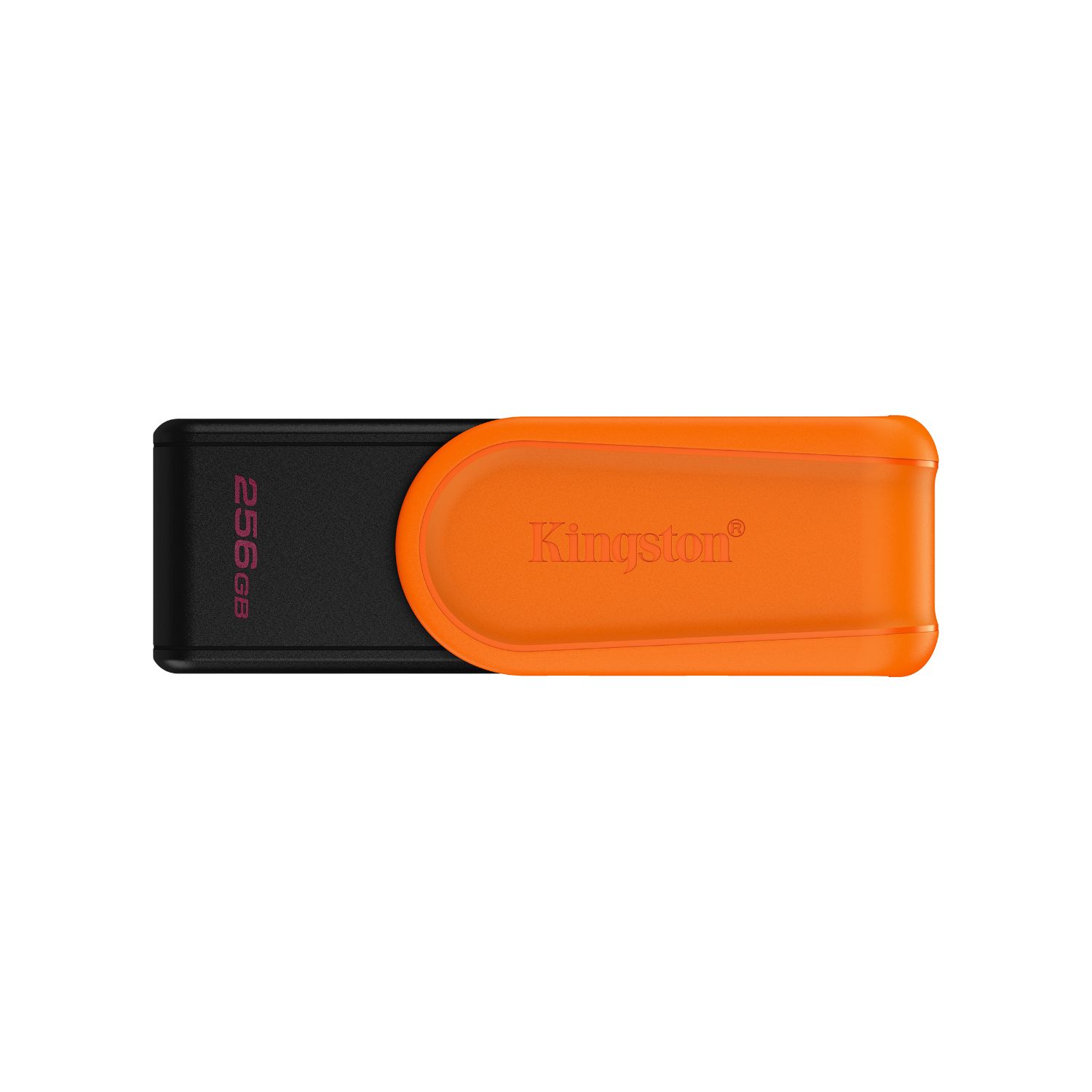 DTXS/256GB - Pendrive Kingston DataTraveler Exodia S 256Gb Usb3.2, Tapn giratorio, Negro/Naranja. (DTXS/256GB)