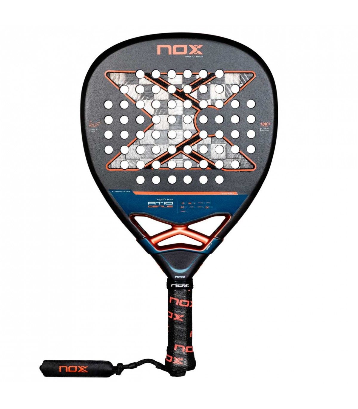 PAD AT10 LG AT18 25 - Pala de Pdel NoxSport de AT10 Luxury Genius Attack 18K 2025