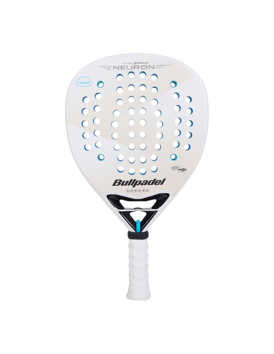 BUP-PALA PAD NEURON 25 - Pala de Pdel Bullpadel Neuron Cloud 2025 Blanca