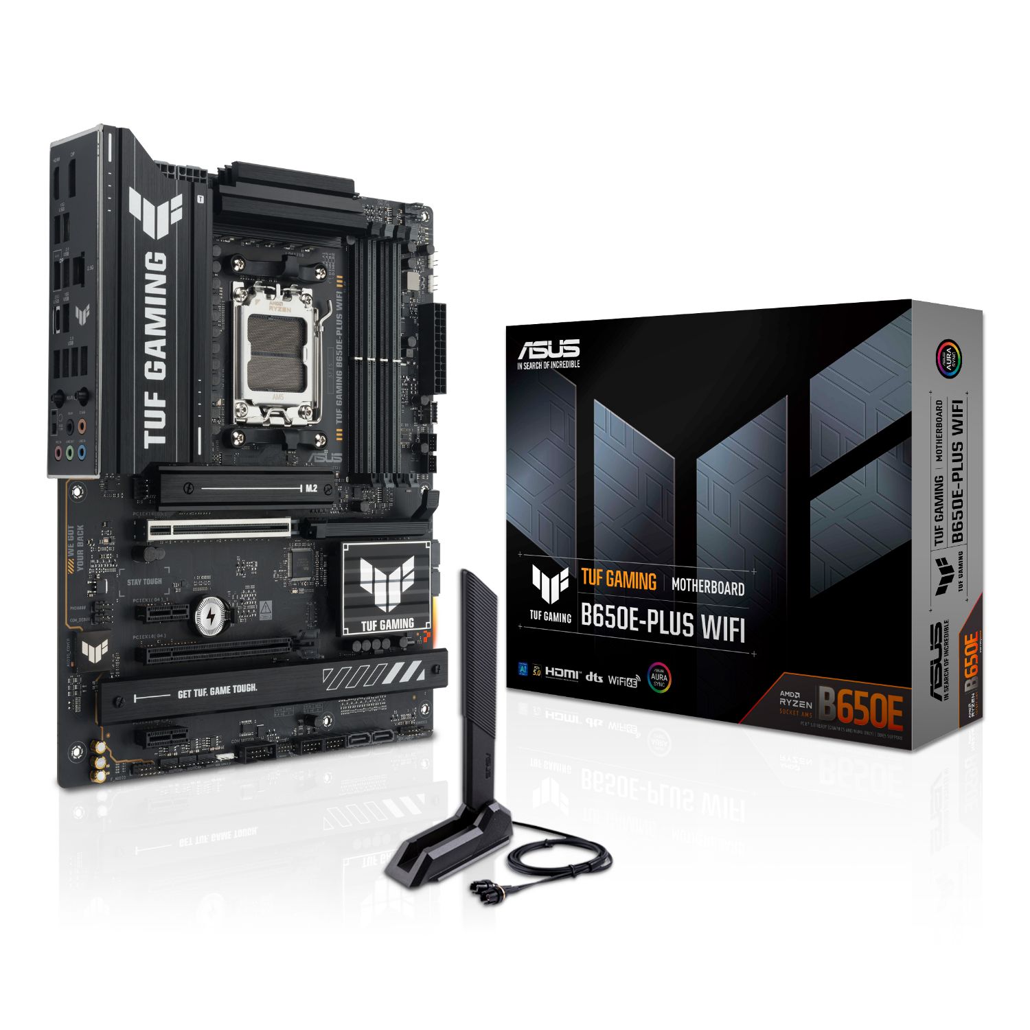 90MB1M20-M0EAY0 - Placa base ASUS TUF GAMING B650E-PLUS WIFI: (AM5) 4DDR5 SATA3 M.2 USB DP HDMI RJ45 7.1 ATX WiFi 6E Bluetooth 5.3 Ethernet 2.5 GbE (90MB1M20-M0EAY0)