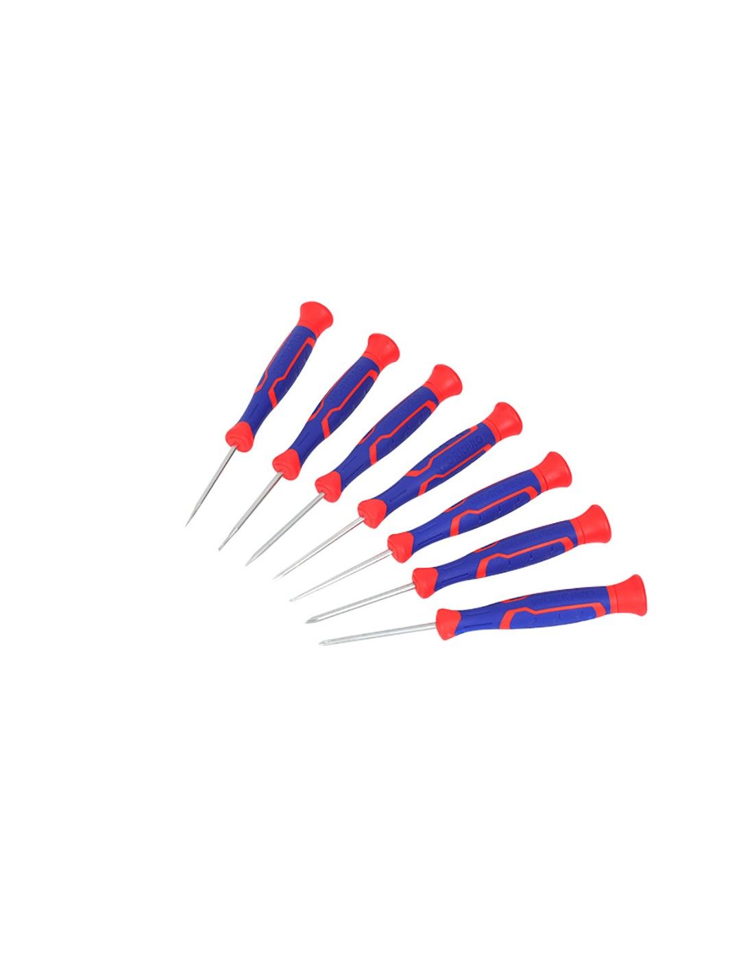 21075 - Destornilladores Workpro de precisin, 3philips+4plano, punta magntica, cuerpo de cromo-vanadio. (21075)