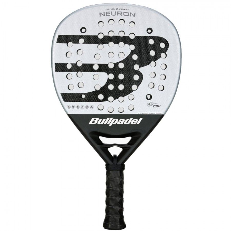 NEURON 25 - Pala de Pdel Bullpadel Neuron 2025 Fede Chingotto Blanca y Negra.
