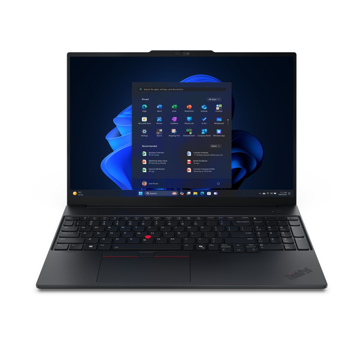 21SR0042SP - Porttil Lenovo ThinkPad E16 Gen3 Intel Core Ultra 7-255H 32Gb 1Tb SSD Cmara Frontal FHD/IR 16