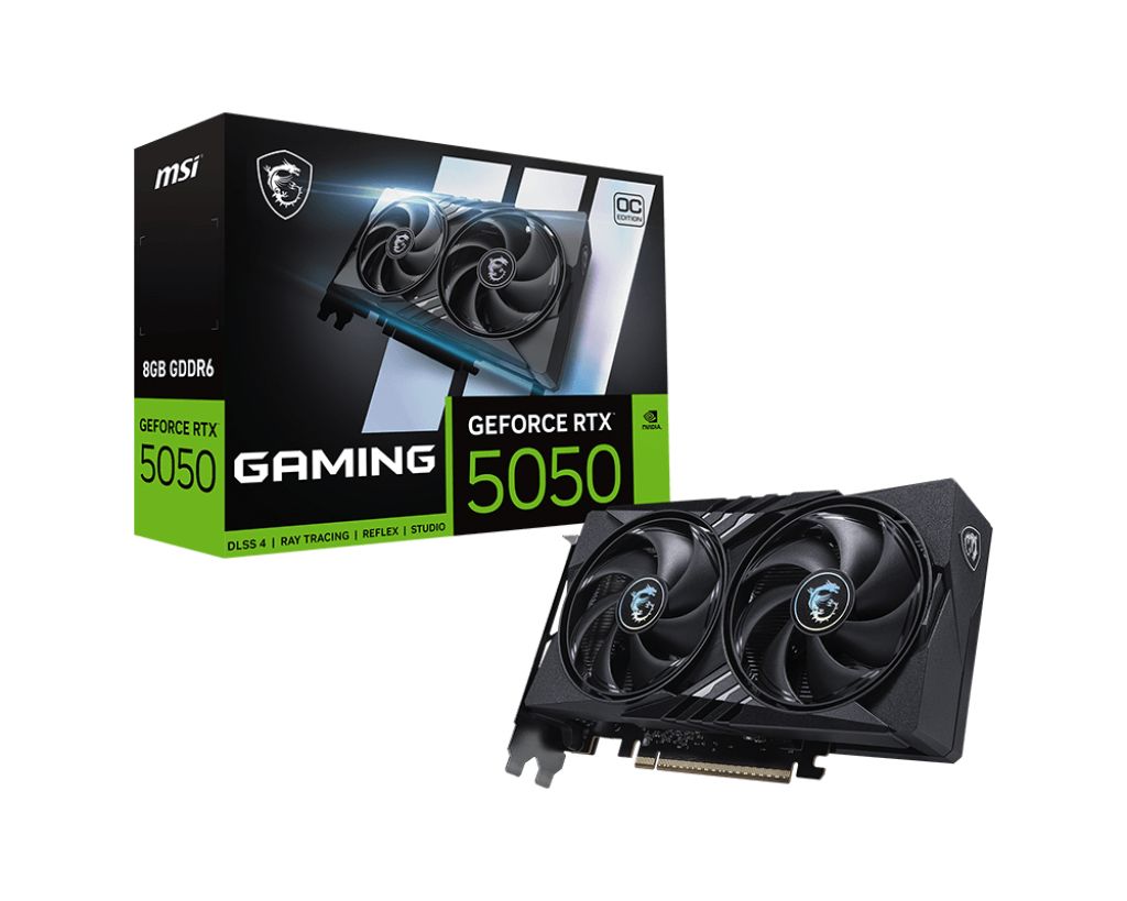912-V538-001 - Tarjeta Grfica MSI Nividia GeForce RTX 5050 VENTUS 2X OC 8Gb GDDR6 3xDP 2.1b 1xHDMI 2.1b Nvidia G-Sync OpenGL 4.6 DirectX 12 Ultimate (912-V538-001)