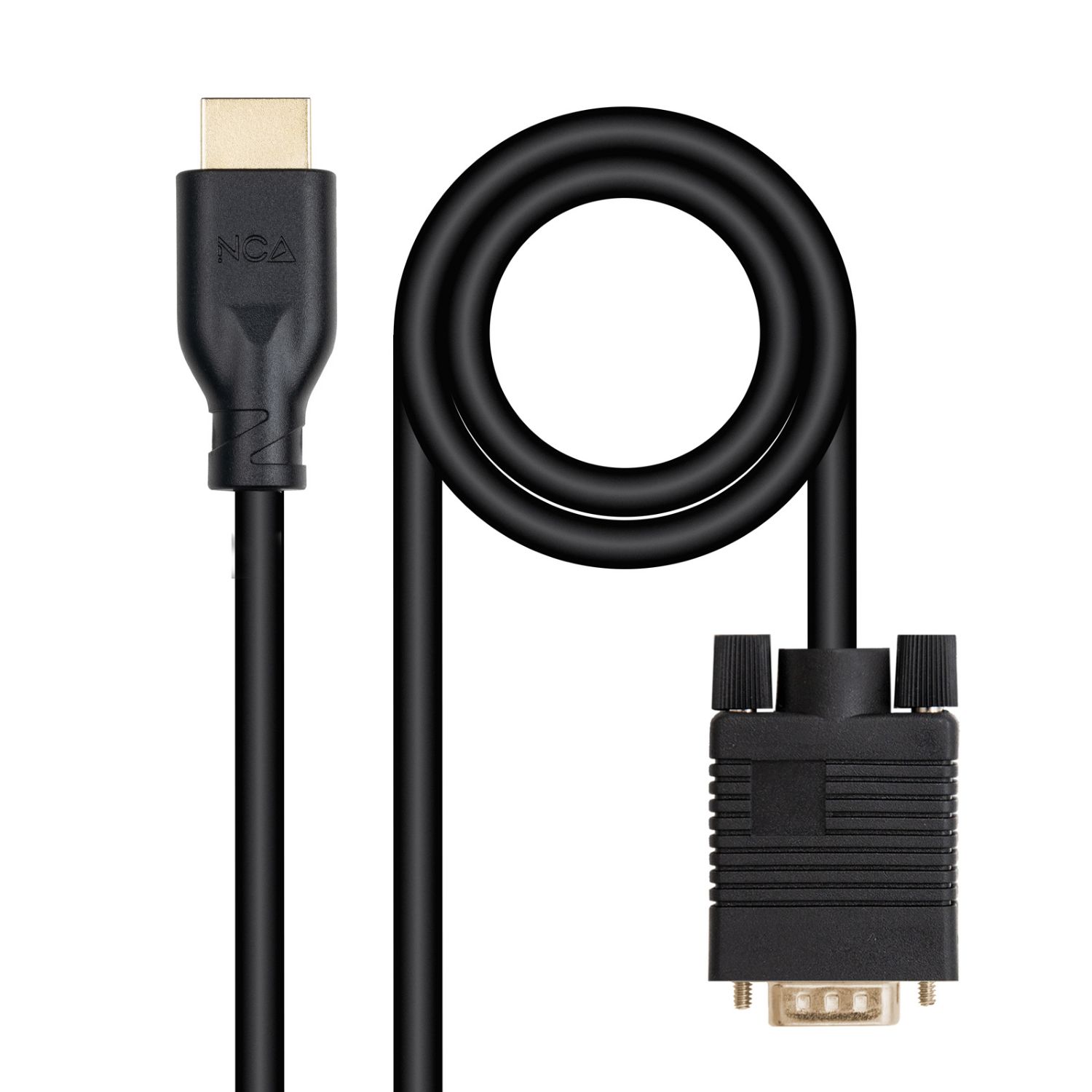 10.15.4602 - Cable Conversor Nanocable VGA/M a HDMI/M 1.8m Negro (10.15.4602)