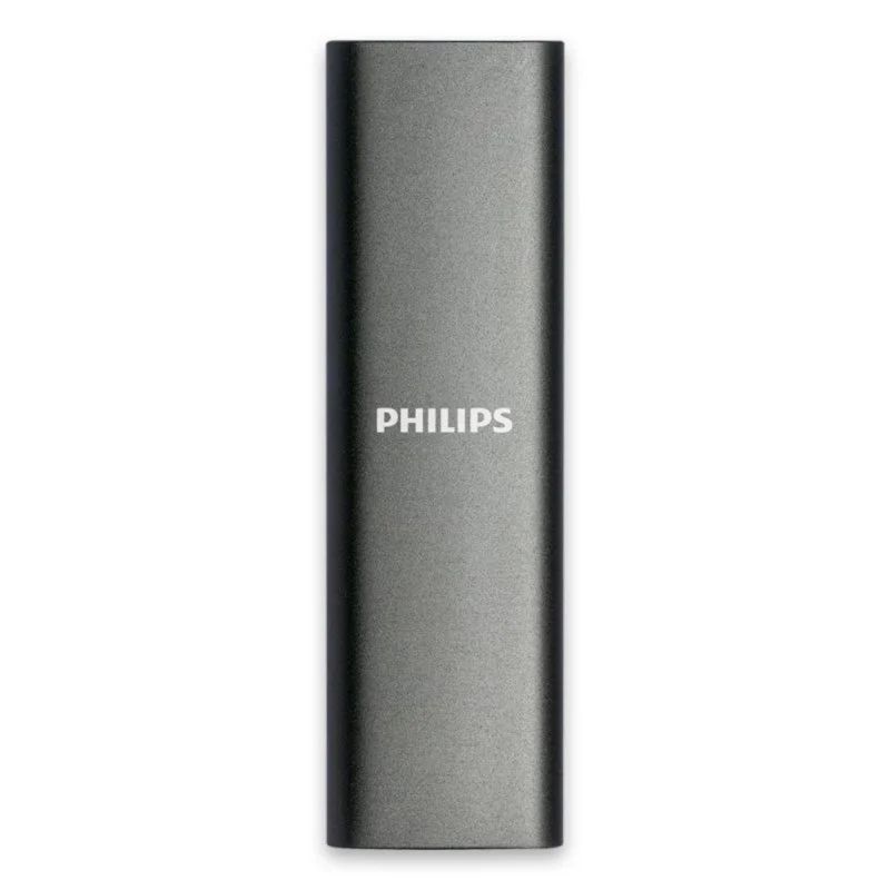 FM02SS030P - Disco Externo SSD Philips Slim 2Tb SATA USB-C 3.0 Lectura 550 Mb/s Gris (FM02SS030P)