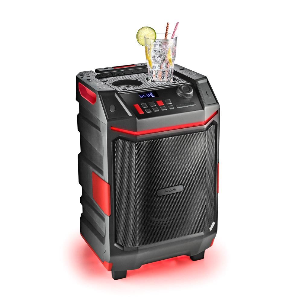 WILDBASH - Altavoz NGS porttil 300w Bluetooth/USB/AUX 3.5mm, Luces LED RGB, IPX6. (WILDBASH)