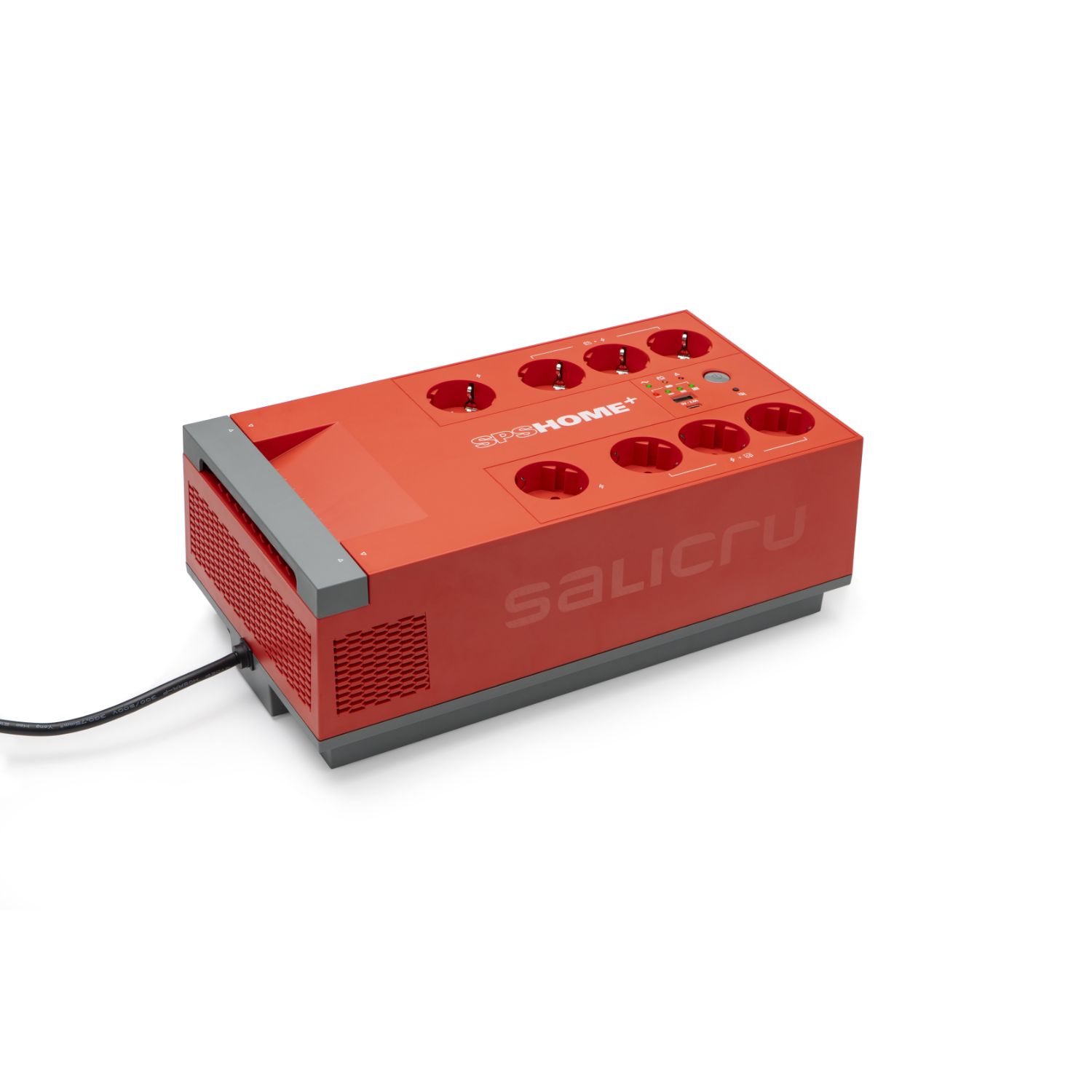 693DA000002 - S.A.I. SALICRU SPS HOME 850 L�nea Interactiva 360W 850VA 8xSchuko USB-A/C Rojo (693DA000002)