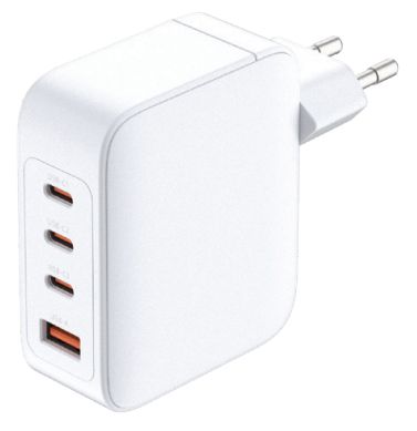 DCF-141/E - Cargador de Pared D-Link GaN 140W PD 3.1 QC 3.0/4 1xUSB-A 3xUSB-C Blanco (DCF-141/E)