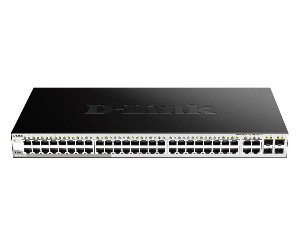 DGS-1210-52/E - Switch D-Link Gestionado 48xRJ45 4xSFP Ethernet GbE Rack 1U Negro (DGS-1210-52/E)