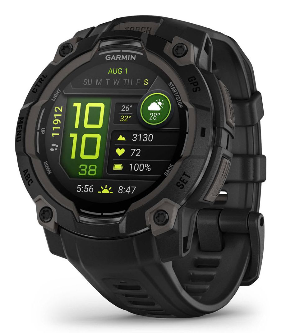 010-02936-00 - Smartwatch Garmin Instinct 3 Digital AMOLED Tctil Color 1.2? 45mm Multideporte Bluetooth GPS Negro (010-02936-00)