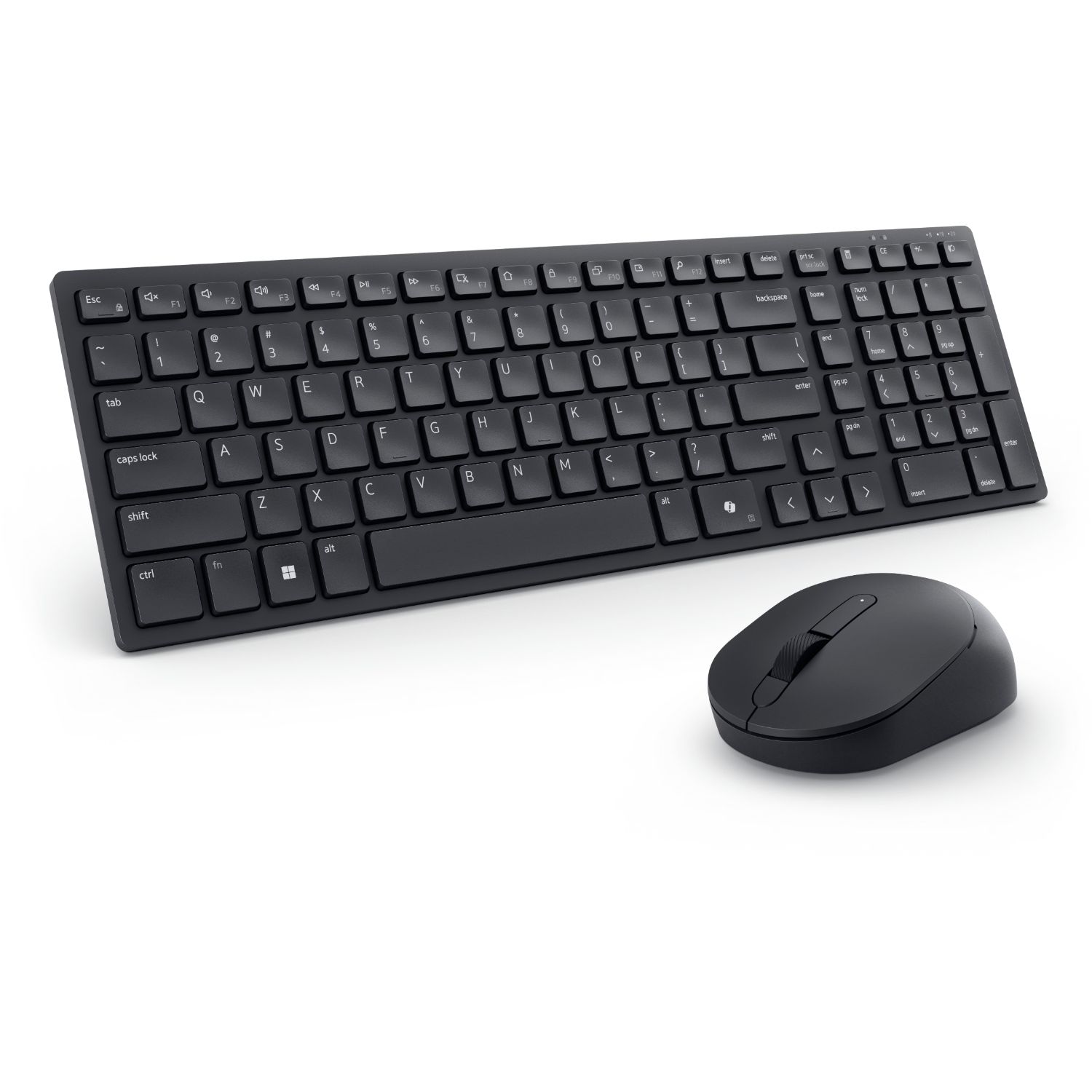 KM555-BLK-SPN - Kit Teclado + Rat�n Dell Pro Compact Silent QWERTY RF Wireless 2.4GHz/Bluetooth 5.1 �ptico 3 Botones Negro (KM555-BLK-SPN)