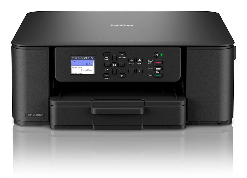 DCPJ1310DWRE1 - Impresora Multifunci�n Brother InkJet Pantalla 1.8? Color 1200x6000dpi A4 Color Bandeja 150 Hojas 1xUSB 2.0 WiFi 4 D�plex Negra (DCPJ1310DWRE1)