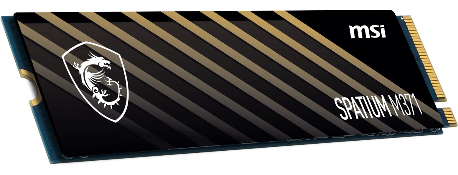 S78-440K160-P83 - Disco SSD MSI Spatium M371 500Gb M.2 NVMe PCIe 4.0 3D NAND Lectura 2200 Mb/s Escritura 1150 Mb/s PC/Notebook (S78-440K160-P83)